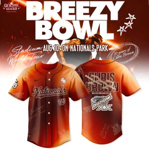 Washington Nationals x Breezy Bowl XX Tour 2025 Jersey