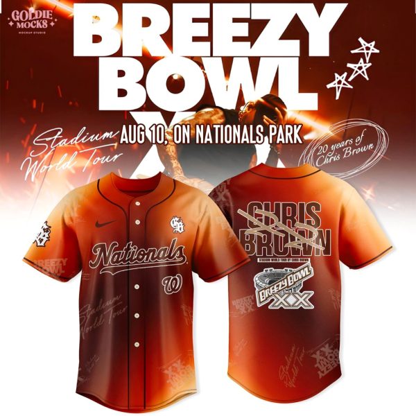 Washington Nationals x Breezy Bowl XX Tour 2025 Jersey