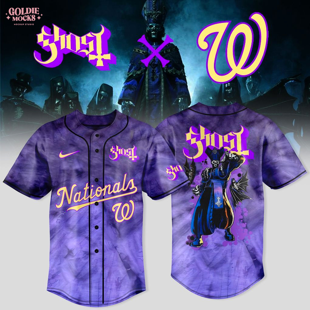Washington Nationals x Ghost Band World Tour 2025 Limited Jersey Washington Nationals x Ghost Band World Tour 2025 Limited Jersey