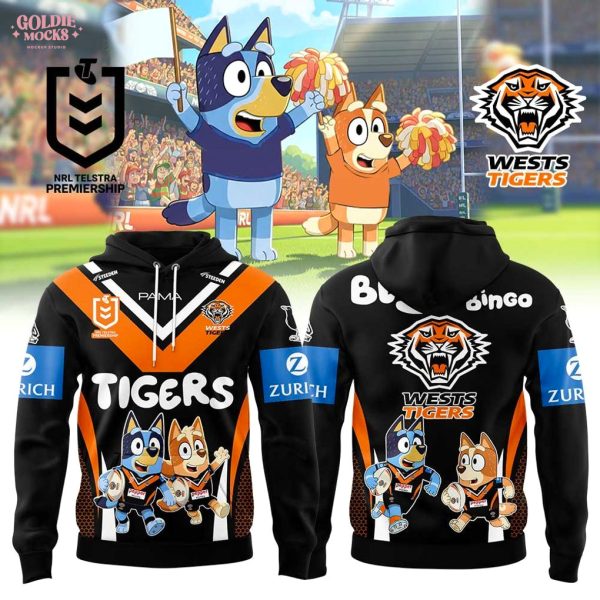 Wests Tigers x Bluey and Bingo Hoodie