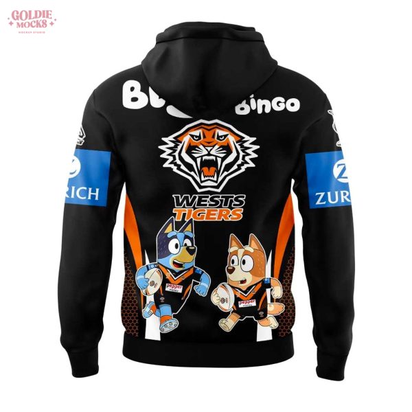 Wests Tigers x Bluey and Bingo Hoodie