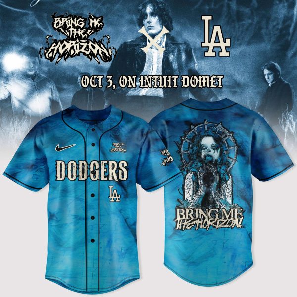 LA Dodgers x Bring Me The Horizon NA Tour 2025 October For Fans Jersey