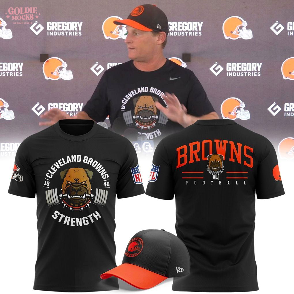 Cleveland Browns x Coach Jason Tarver Strength T-Shirt Cleveland Browns x Coach Jason Tarver Strength T-Shirt