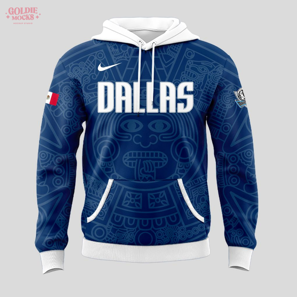 Dallas Mavericks Mexico City Fan Tribute Blue Hoodie Dallas Mavericks Mexico City Fan Tribute Blue Hoodie