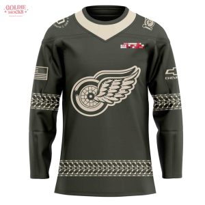 Detroit Red Wings Military Appreciation Chil Vs Detroit 2025 Hockey Jersey