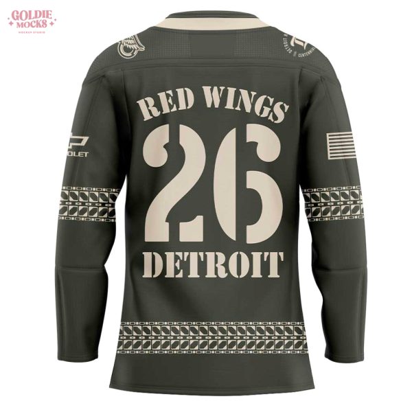 Detroit Red Wings Military Appreciation Chil Vs Detroit 2025 Hockey Jersey