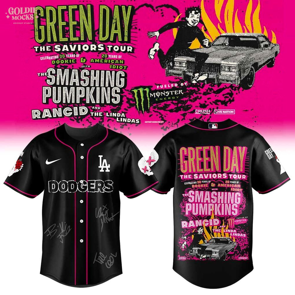 Dodgers x Green Day The Saviors Tour 2025 Fans Jersey Dodgers x Green Day The Saviors Tour 2025 Fans Jersey