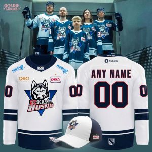 EC Kassel Huskies Saisontrikots Season 2025 2026 White Hockey Jersey