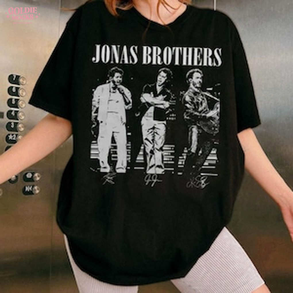 Jonas Brothers Vintage Band Tee Unisex Oversized Pepper Gray