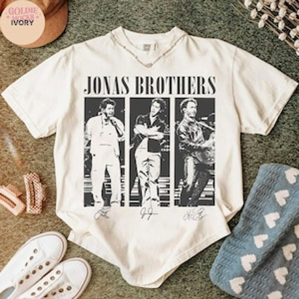 Jonas Brothers Vintage Band Tee Unisex Oversized Pepper Gray