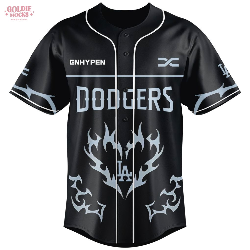 LA Dodgers x Enhypen Walk The Line Tour 2025 Baseball Jersey LA Dodgers x Enhypen Walk The Line Tour 2025 Baseball Jersey