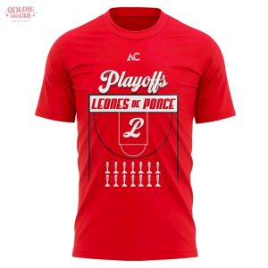 Leones de Ponce Basketball Playoffs Red 2025 Fan T-Shirt