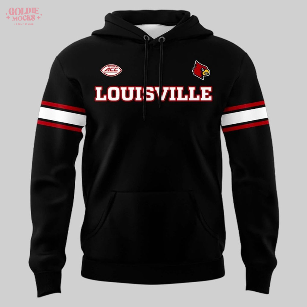 Louisville Cardinals Black Hoodie | College Football Fan Sweatshirt