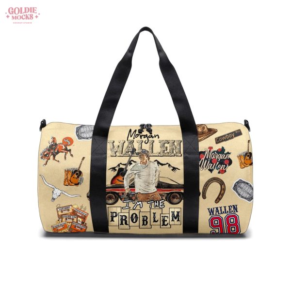 Morgan Wallen Im the Problem Cowboy Theme Travel and Gym Duffel Bag