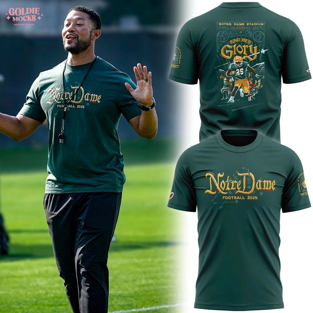 Notre Dame Football 2025 Sing Her Glory Stadium Edition Fan T-Shirt