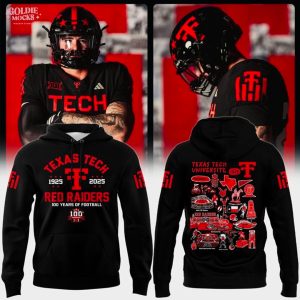Texas Tech Red Raiders 100th Anniversary 2025 Hoodie