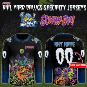 Toledo Walleye x ScooBy-Doo Rail Yard Dawgs Special 2025 Jersey