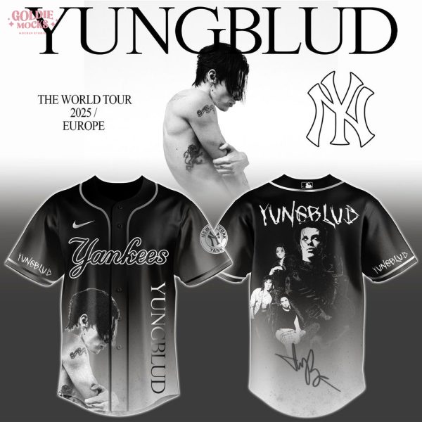 YUNGBLUD World Tour Baseball Jersey Collection 2025