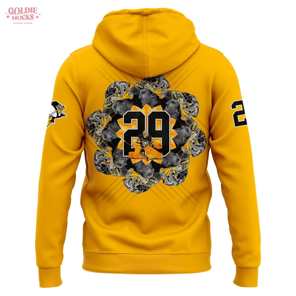 Pittsburgh Penguins Yellow Marc-Andre Fleury Limited Edition Hoodie Pittsburgh Penguins Yellow Marc-Andre Fleury Limited Edition Hoodie
