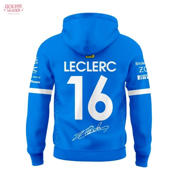 Scuderia Ferrari HP 2025 Monza Limited Edition Lewis Signature Blue Hoodie