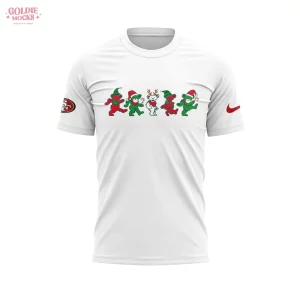 SF 49ers Grateful Dead Dancing Christmas White Shirt SF 49ers Grateful Dead Dancing Christmas White Shirt