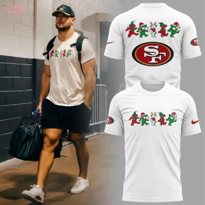 SF 49ers Grateful Dead Dancing Christmas White Shirt SF 49ers Grateful Dead Dancing Christmas White Shirt