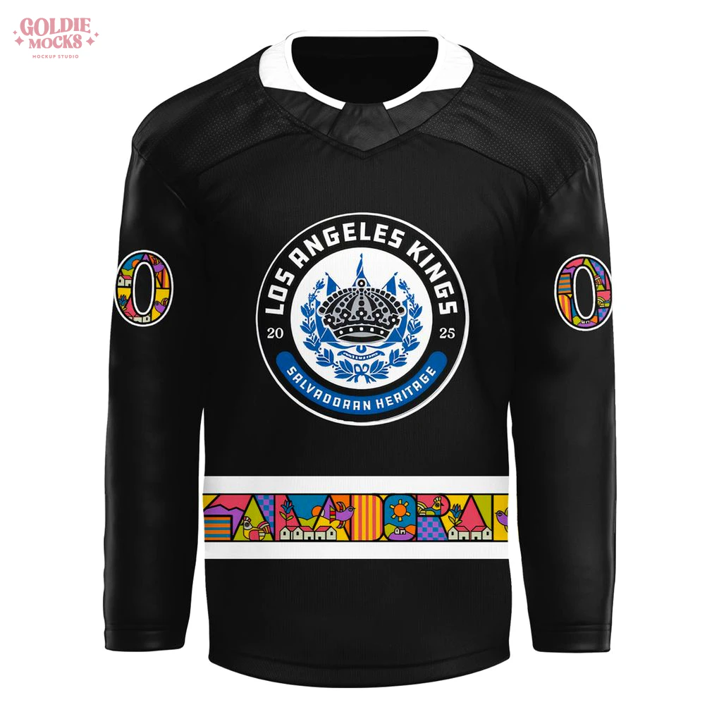 2025 LA Kings Salvadoran Heritage Hockey Jersey 2025 LA Kings Salvadoran Heritage Hockey Jersey