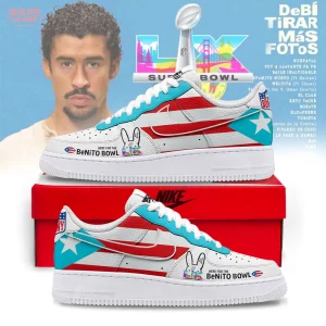 Bad Bunny Benito Bowl Super Bowl 2026 Custom Air Force 1 Shoes