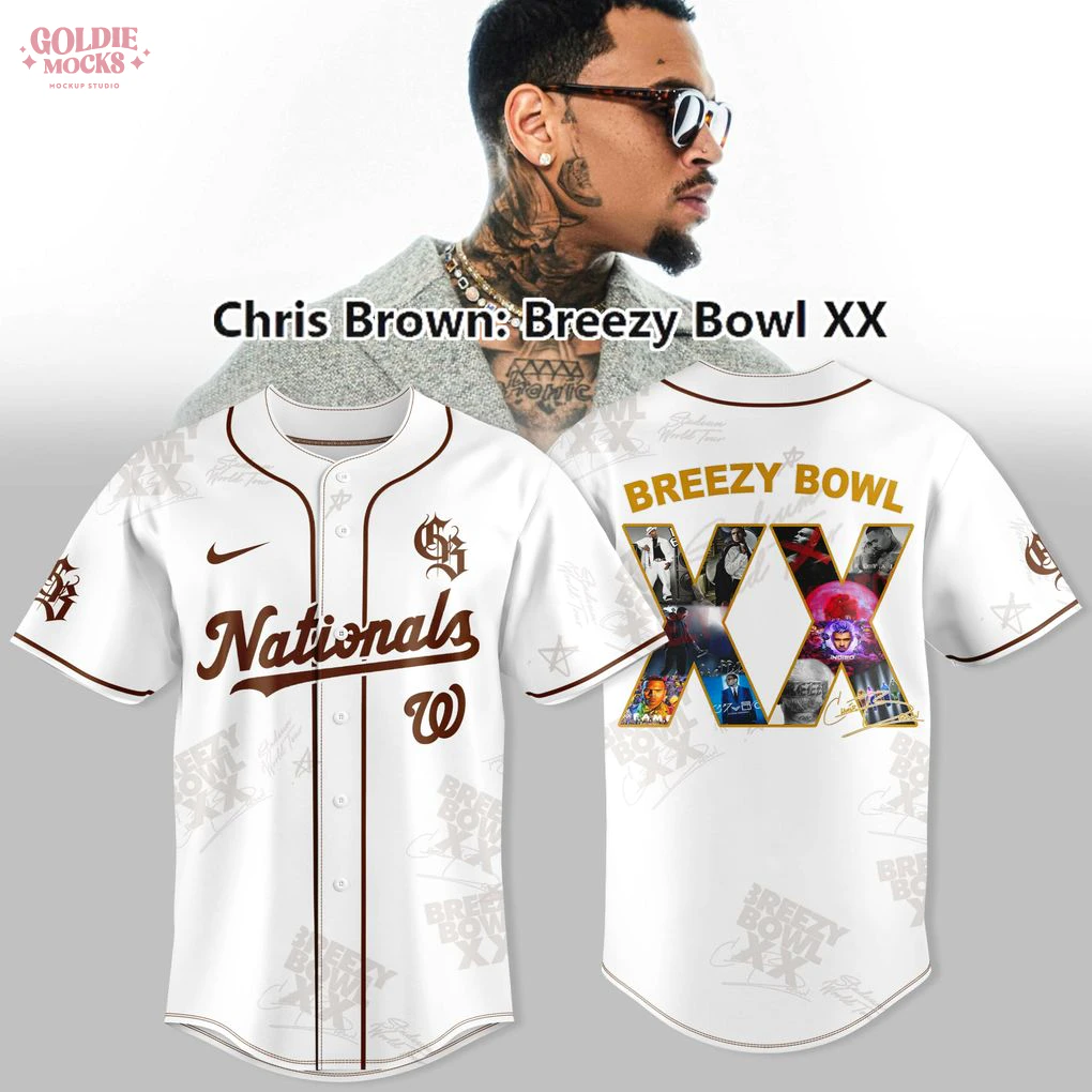 Chris Brown x Washington Nationals Jersey Chris Brown x Washington Nationals Jersey