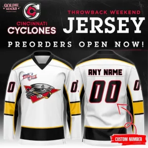 Cincinnati Cyclones Throwback Weekend Jersey