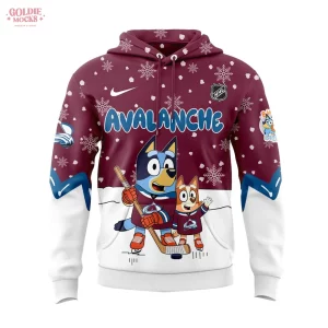 Colorado Avalanche Bluey and Bingo 2025 Combo Hoodie