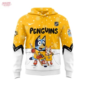 Pittsburgh Penguins Bluey and Bingo 2025 Combo Hoodie