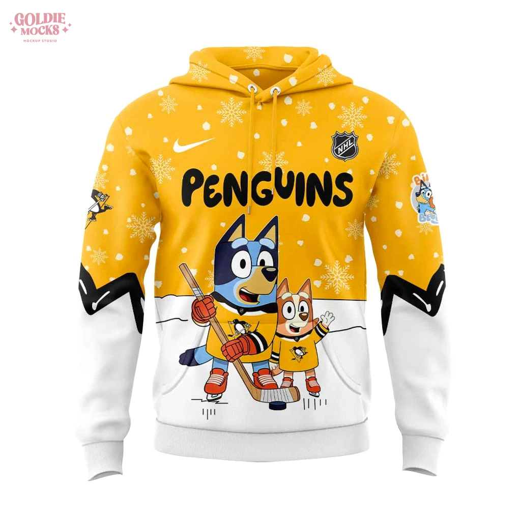 Pittsburgh Penguins Bluey and Bingo 2025 Combo Hoodie
