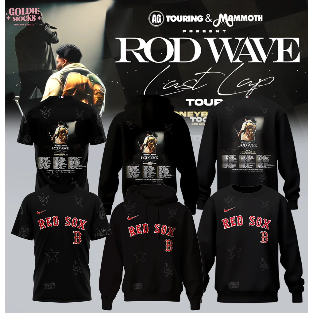 Latest Rod Wave x MLB Tour 2025 T-Shirt Sweatshirt