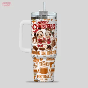 Texas Longhorns Stanley Christmas Micky Tumbler Texas Longhorns Stanley Christmas Micky Tumbler