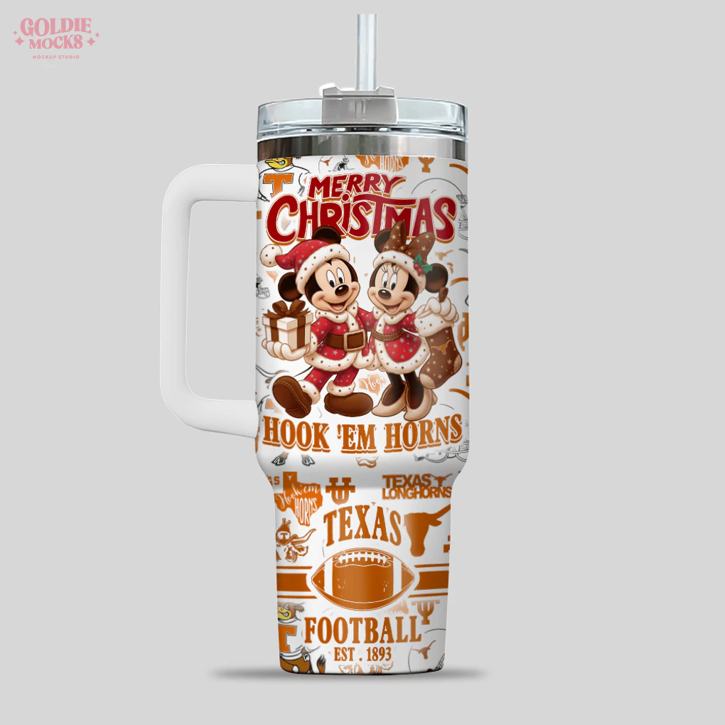 Texas Longhorns Stanley Christmas Micky Tumbler Texas Longhorns Stanley Christmas Micky Tumbler