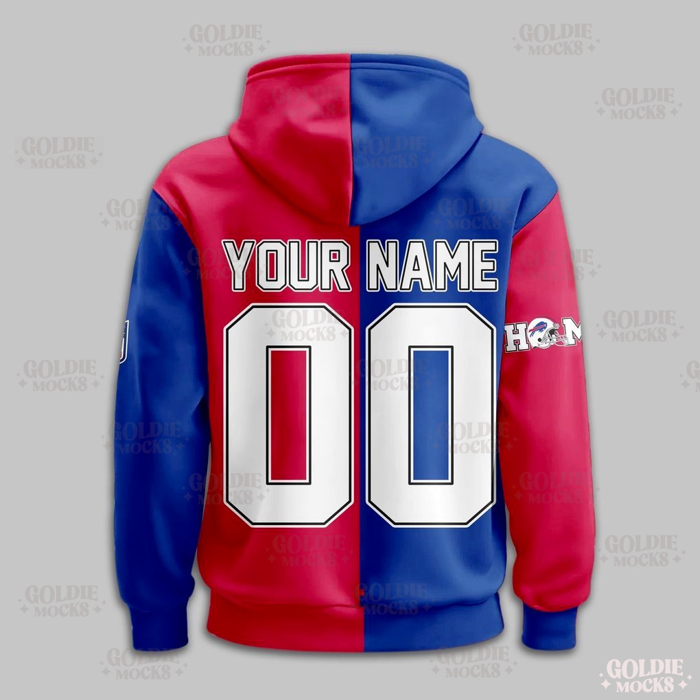 Buffalo Bills Red Blue Fans NFL Hoodie